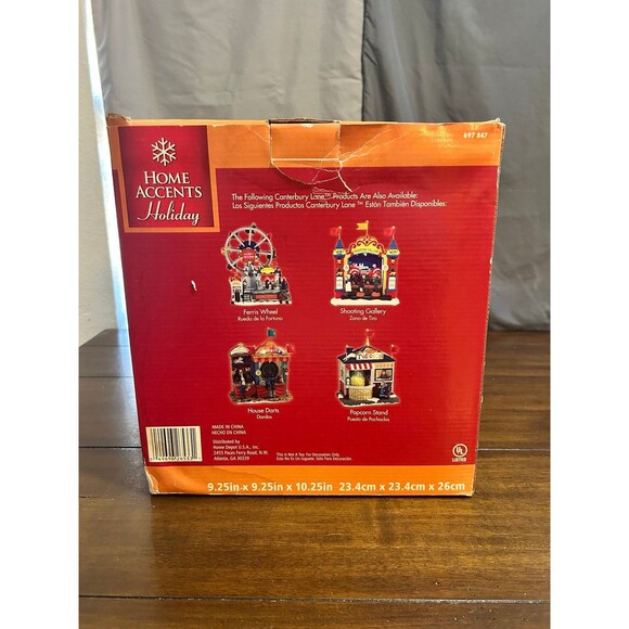 Vintage Home Accents Canterbury Lane Flying Sleigh Ride Christmas Village Piece - Picture 10 of 11